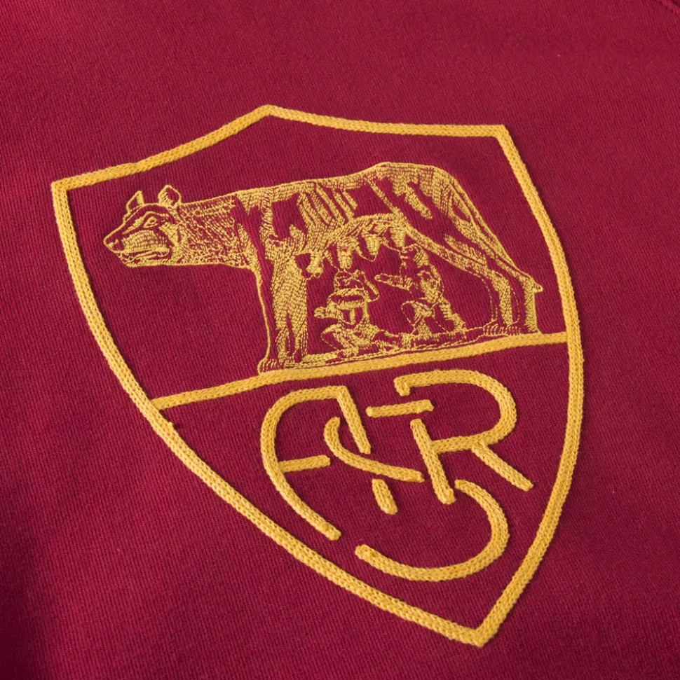 AS Roma Heritage Hooded Sweater Rosso