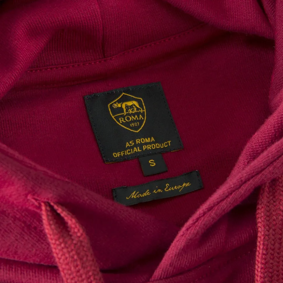 AS Roma Heritage Hooded Sweater Rosso