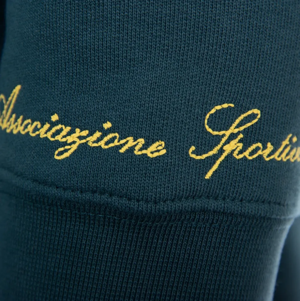 AS Roma Heritage Hooded Sweater Verde Bottiglia