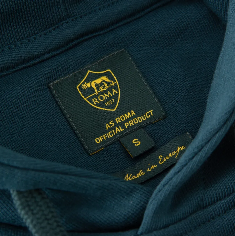 AS Roma Heritage Hooded Sweater Verde Bottiglia