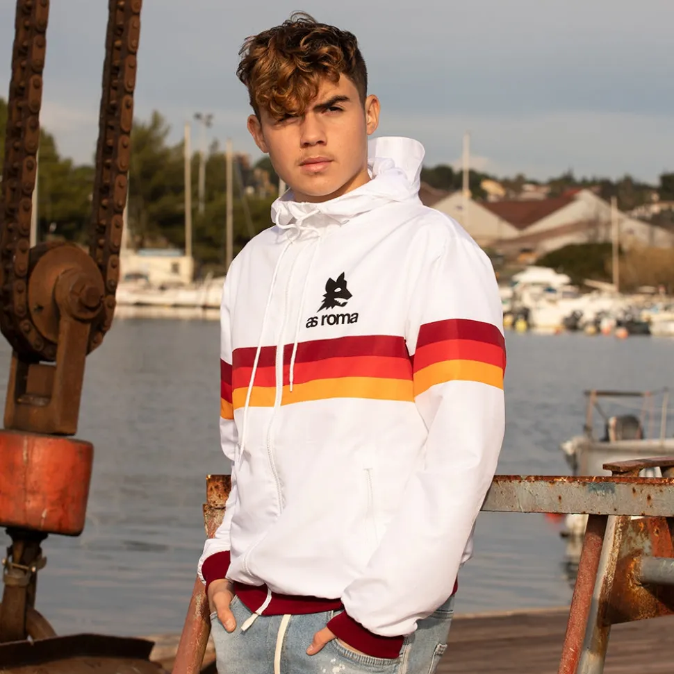 AS Roma 1980's Retro Voetbal Windrunner