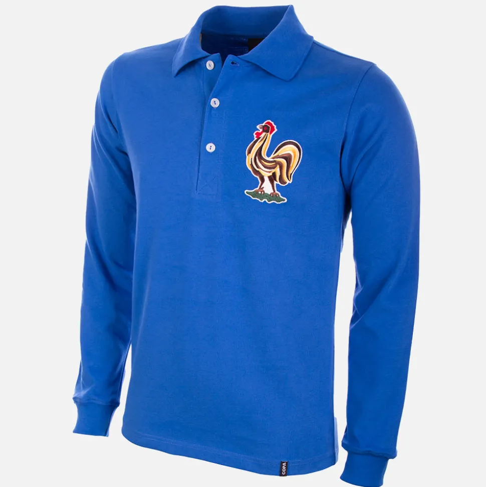 Frankrijk 1950's Retro Voetbalshirt